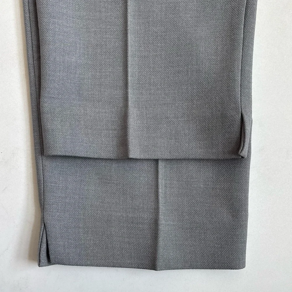 Talbots High Waist Hampshire Ankle Length Curvy Straight Leg Gray Plus Size 18W